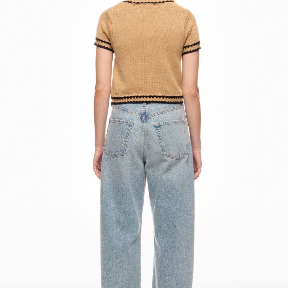 Central Park West Jules Crochet Edge Top, L - Picture 4 of 13